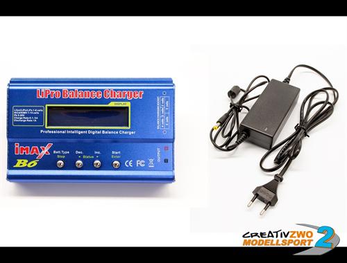 iMAX B6 Ladegerät 6s Lipo Balancer + Netzteil